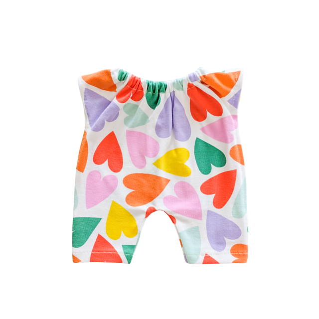 Combinaison cœurs multicolores