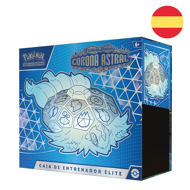 Estuche Entrenador Elite Corona Astral Escarlata &amp; Purpura Pokemon español