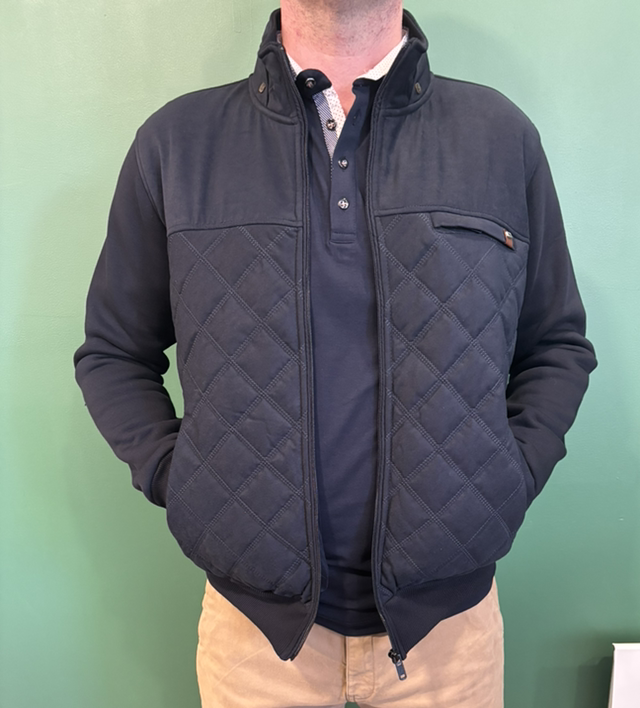 Veste matelassée bleu marine