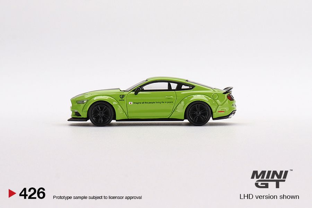 MGT00426 Mini GT 1/64 LB-WORKS Ford Mustang Grabber Lime (LHD)