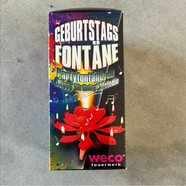 Weco - Geburtstagsfontäne