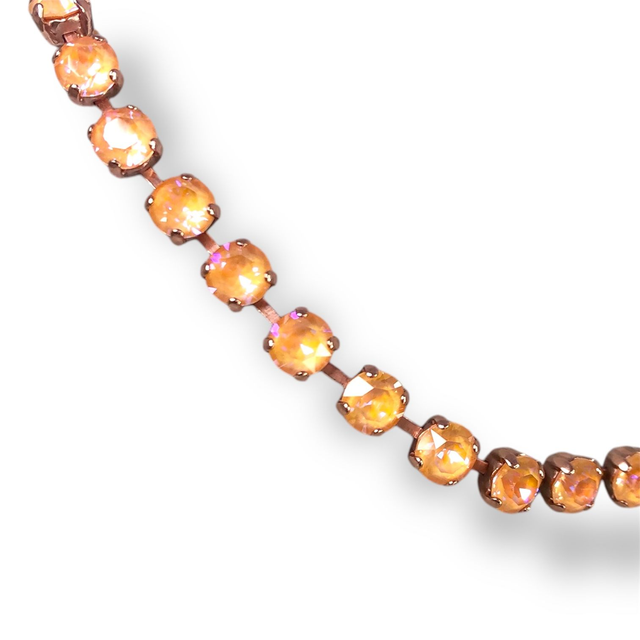 Armband DEVA KLASSIK SMALL  Peach Delight, Apricot, rosévergoldet