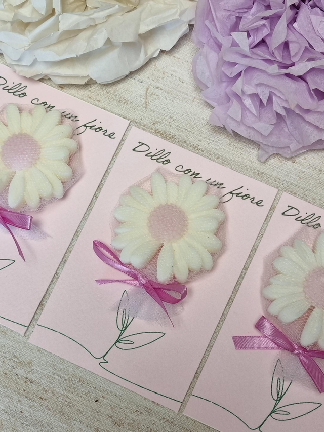 Profumatore in cera di soia "Dillo con un fiore"