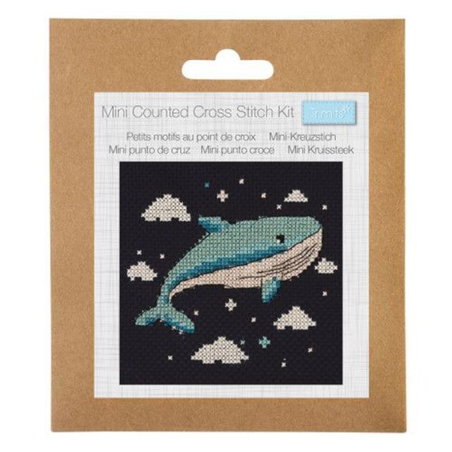 Trimits Whale Mini Counted Cross Stitch Kit