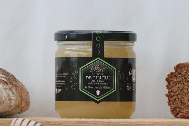 Miel de fleurs de Tilleul 500g cristallisé 