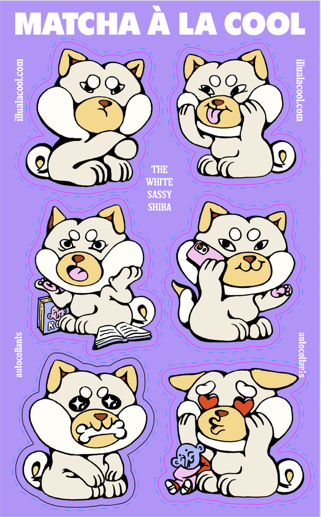 Matcha à la cool - autocollants