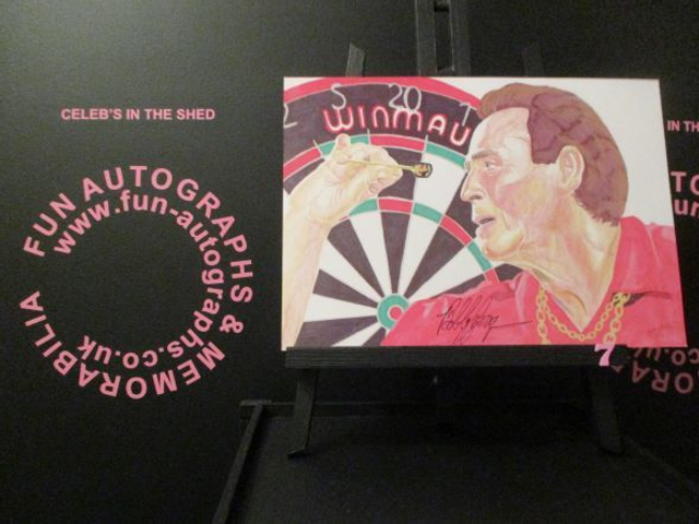 Bobby George Limited Edition Signed A4 Portrait Drawing Print (7)