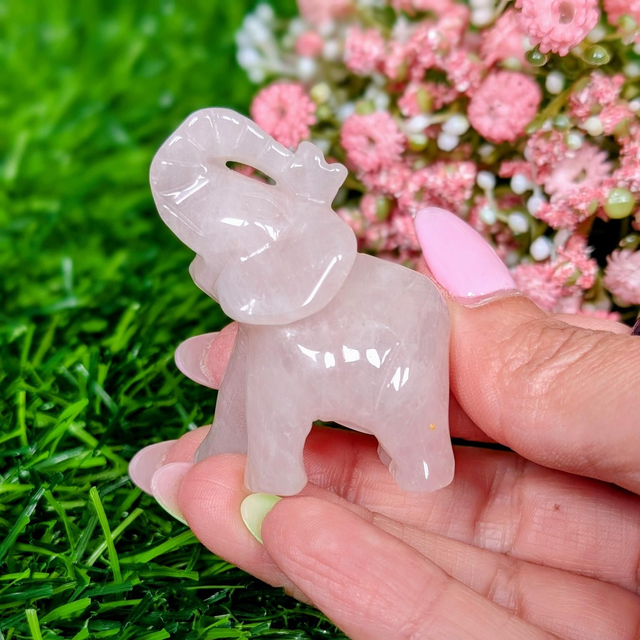 Rose Quartz Elephant 🐘