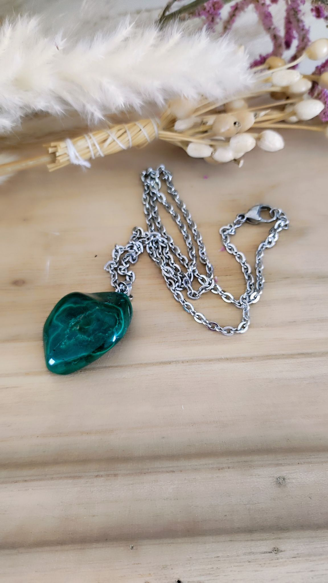 Pendentif Homme Malachite