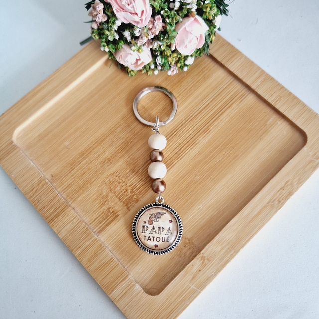 Porte clé cadeaux papa tatoué (1)