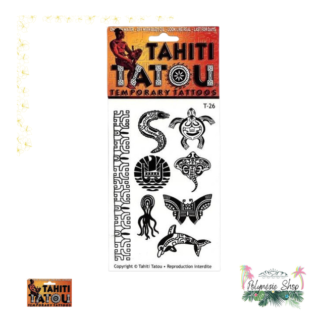 Tattoo animaux T26 motifs marquisiens