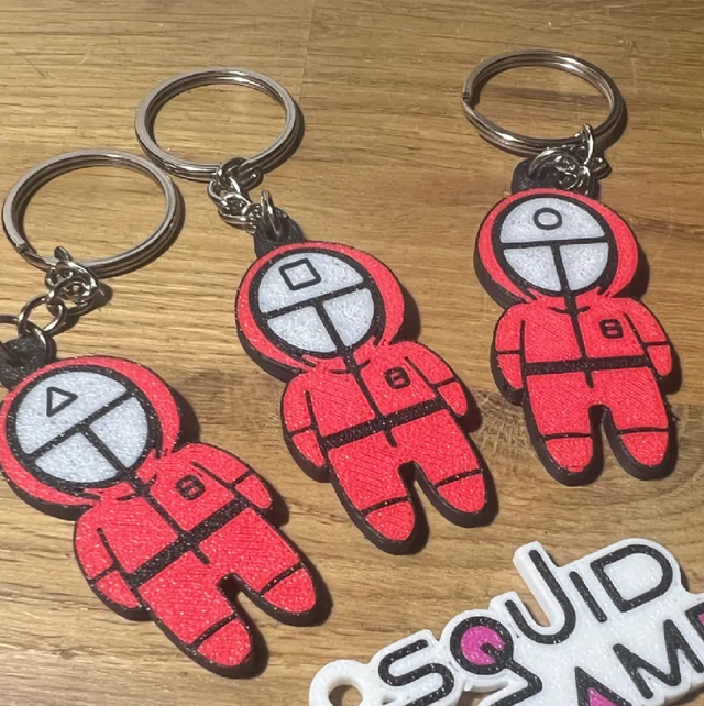 Porte-clés 3 Gardiens Squid Game