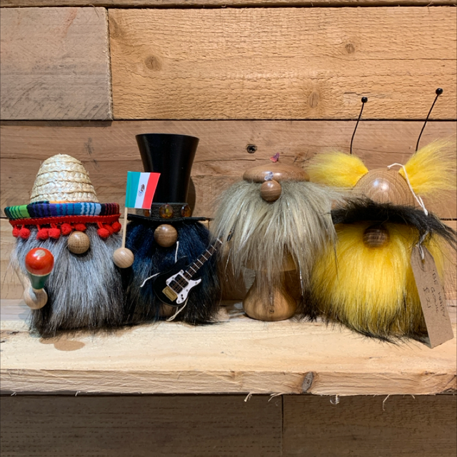 Handmade Wooden Gonks (part 3) 