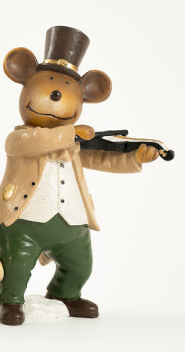 BARNEY souris musiciennes 21cm  