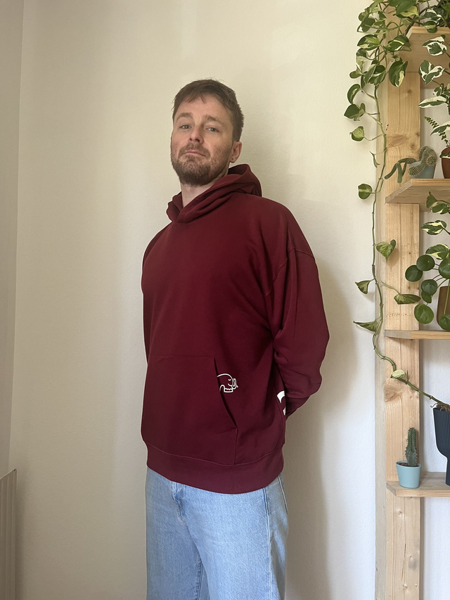 "el pocket" Hoodie - Burgundy