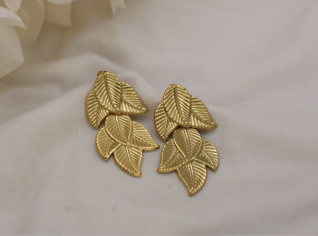 Orecchini Foglie dorate