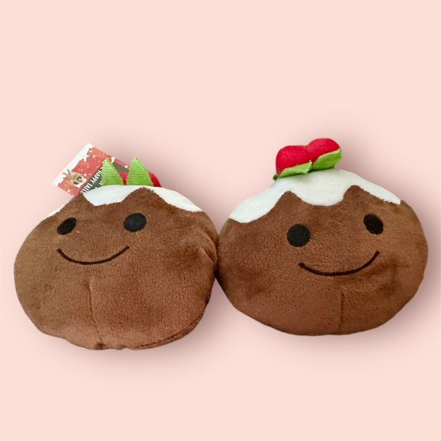 Squeaky Plush Xmas Pud