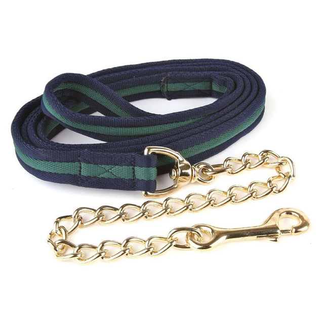 Hy Equestrian Soft Webbing Lead Rein With Chain