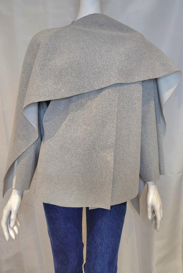 🌈 Manteau Echarpe Intégrée Gris Elégance au Quotidien 🌈