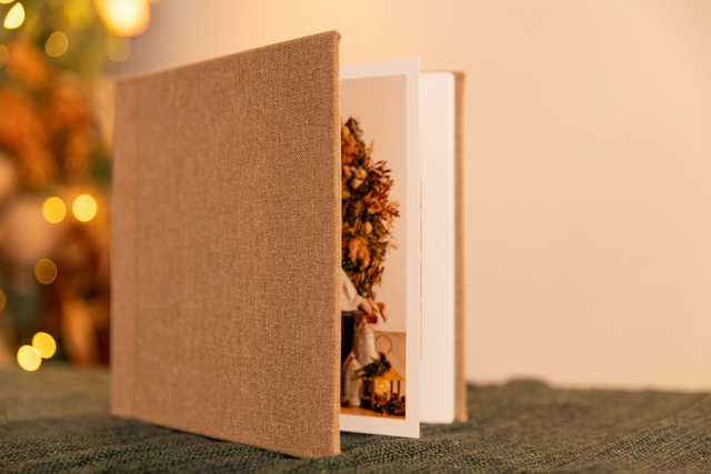 Álbum Capa de Tecido com plaquinha :: Tamanho 15x15