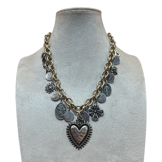 Collana ex-voto silver medium 25NL-6