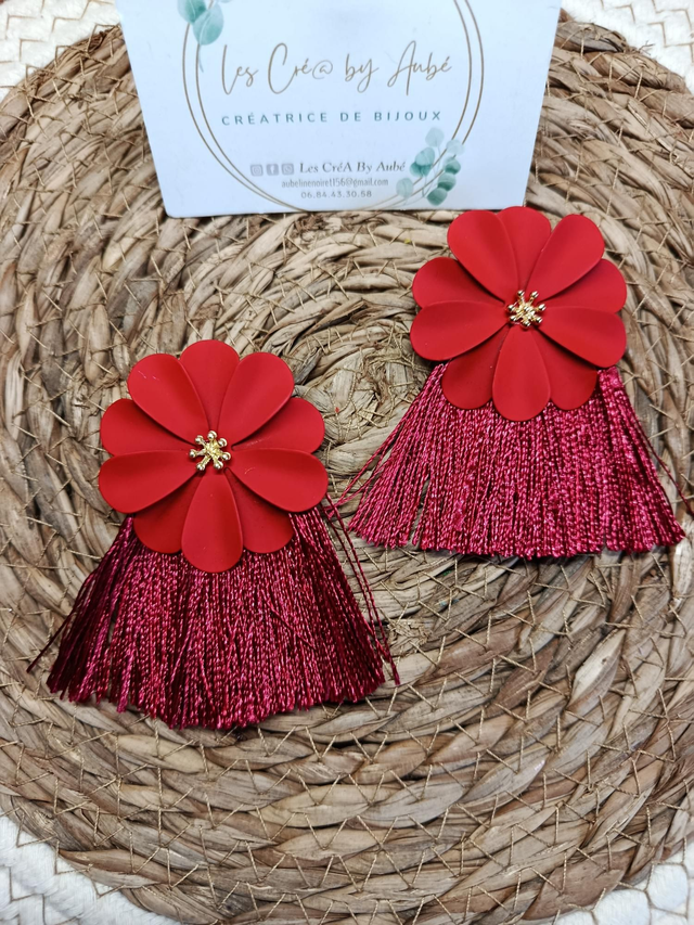 BO ATTRAPES REVE "FLORAL" ROUGE 0000036