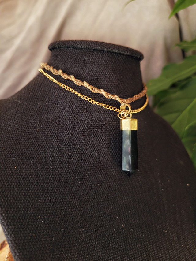 Deux rangs obsidienne