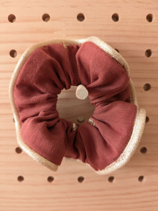 Chouchou Pois Vieux rose