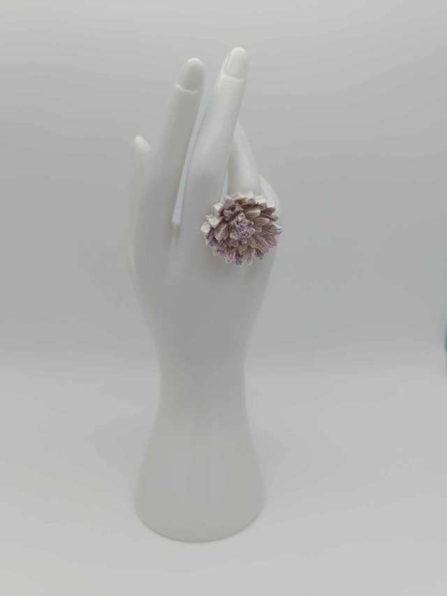 Bague en porcelaine froide Dahlia 