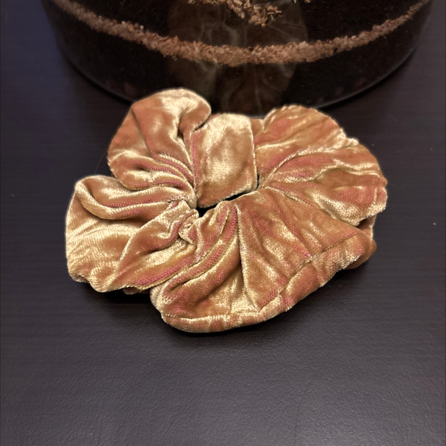 Chouchou en velours gratté