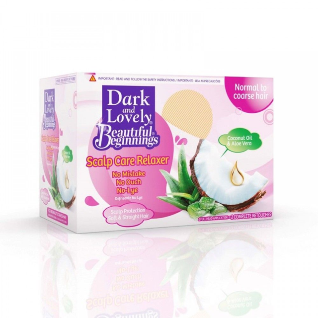 Dark &amp; Lovely Beautiful Beginnings Relaxer Kit Fine Hair (purple)