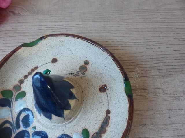 Cendrier Chapeau Sombrero Mexicain Poterie, Décoration Murale Chapeau Mexique en Argile, Amusant Vide Poche Poterie en Forme de Chapeau