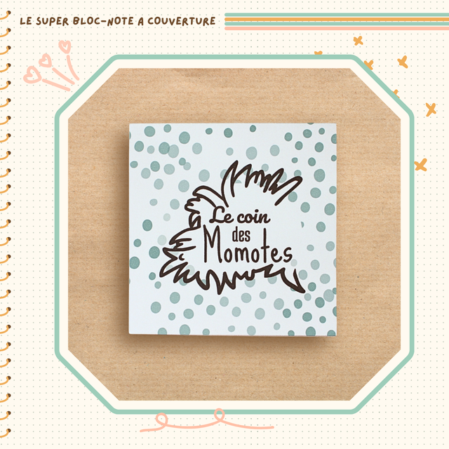 Bloc-notes couverture gros pois