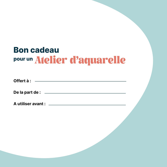 Bon cadeau - Atelier d'aquarelle