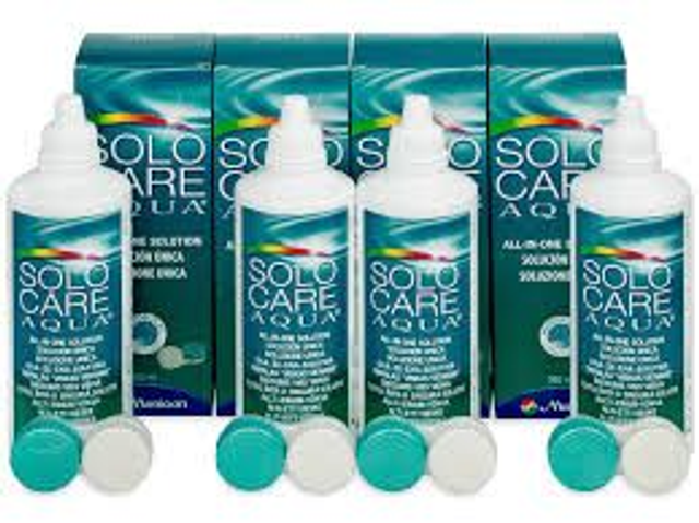 Menicon Solo Care Aqua Soft Contact Lens  Solution 4x360ml
