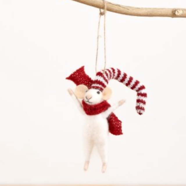 Felt Stripey Mouse