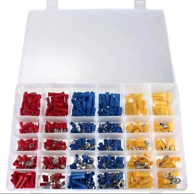 480 Cosse Electrique plates Connecteurs Isolées à Sertir Assortiment sertissage