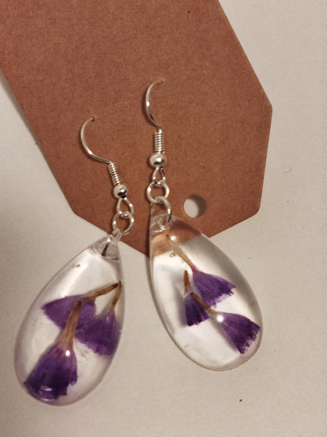 Boucle d'oreille goutte grand modèle statice 