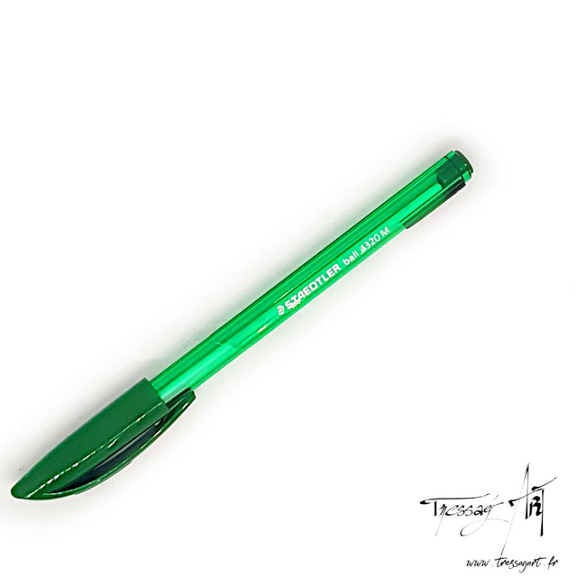STAEDTLER - STYLO BILLE VERT - ST021