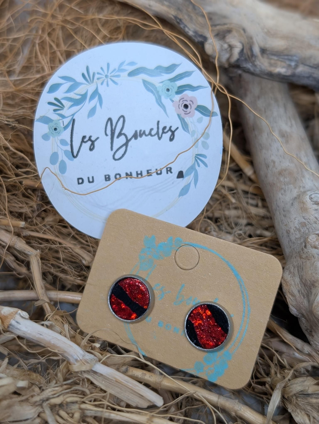 Puce rouge noir (pu006)