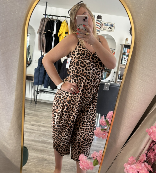 Combinaison léopard marron 