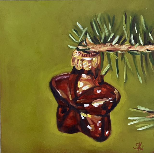 Roter kleiner Weihnachtsstern