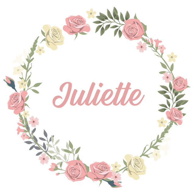 Lot de stickers papier &quot;Juliette&quot; - Personnalisable