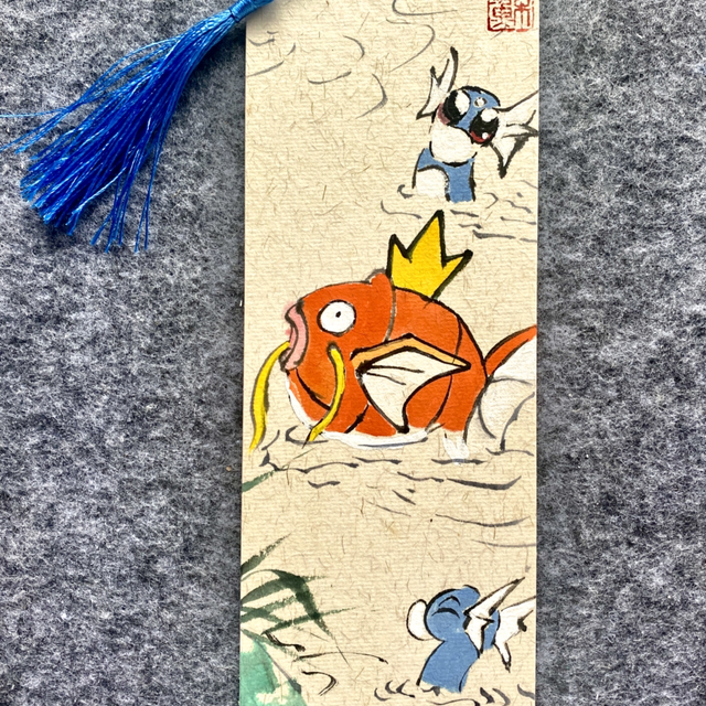 Original hand painted bookmark