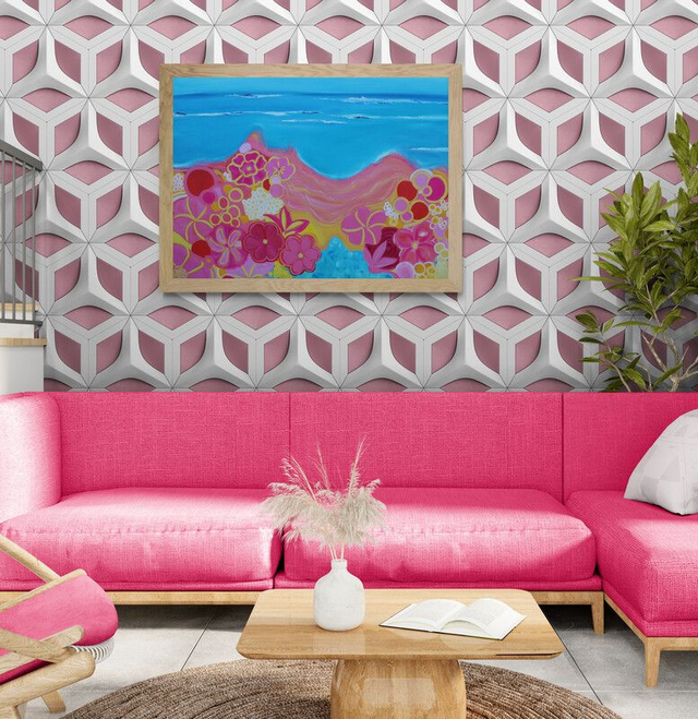 Huile sur toile | LES PIEDS DANS L'EAU