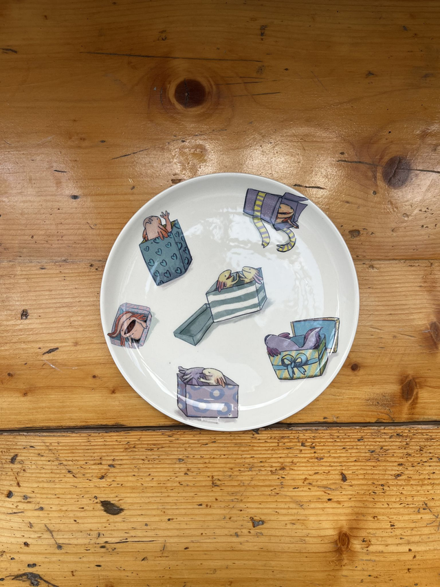 Teller Axolotls | lenes_linien Sonderedition