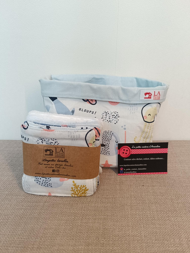 Panière et ses cotons mer