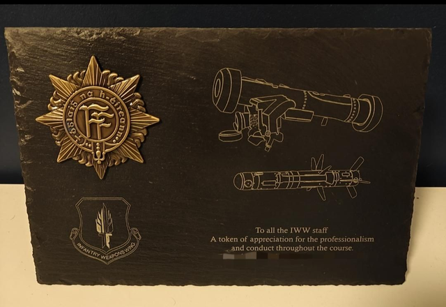 Custom Slate engraving 