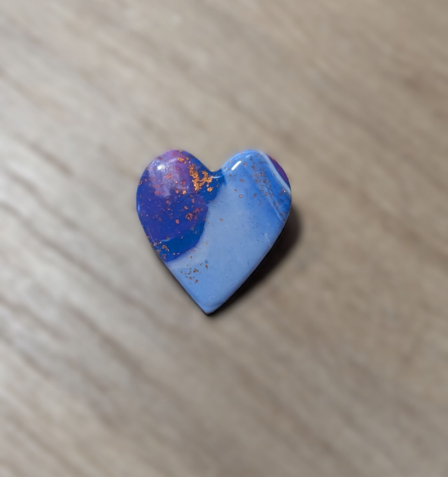 Broche coeur Nébuleuse