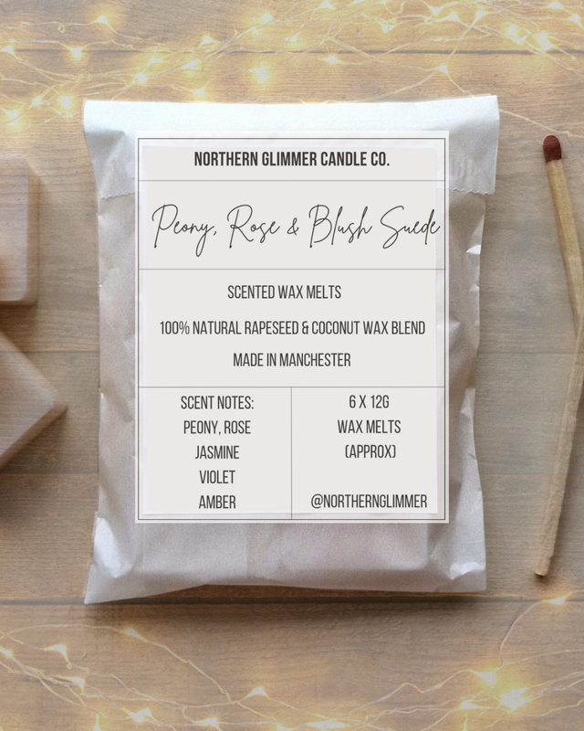 Peony Rose &amp; Blush Suede Wax Melts